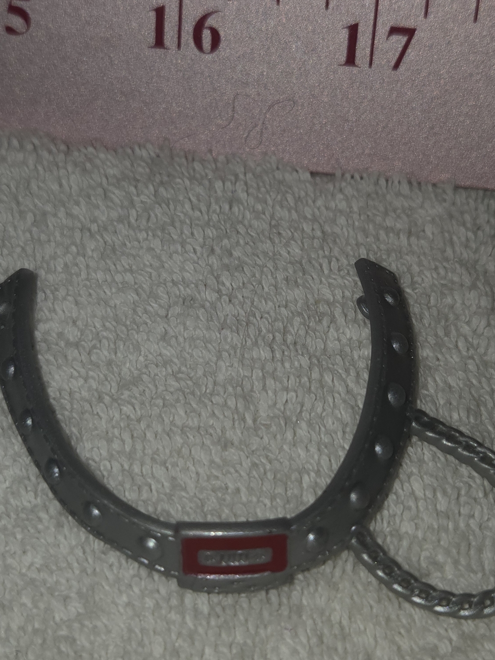 Mattel Monster High Deuce Silver Belt with Red Detail